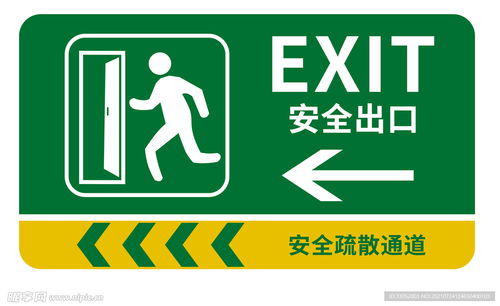 安全出口通道標識設計圖